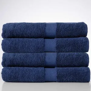 Canningvale Royal Splendour Bath Sheet - Mezzanotte Blue, Combed Cotton by Canningvale, a Towels & Washcloths for sale on Style Sourcebook