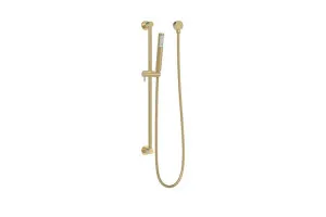 Soul Slimline Hand Shower on Rail, Brushed Brass by ADP, a Shower Heads & Mixers for sale on Style Sourcebook