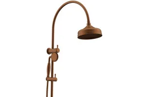 Eternal Gooseneck Twin Shower Set Brushed Copper by ADP, a Shower Heads & Mixers for sale on Style Sourcebook
