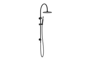 Soul Gooseneck Twin Shower Set Matte Black by ADP, a Shower Heads & Mixers for sale on Style Sourcebook
