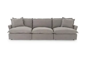 Toorak Coastal 4 Seat Sofa, Light Grey, by Lounge Lovers by Lounge Lovers, a Sofas for sale on Style Sourcebook