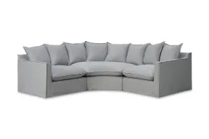 Venice Corner Sofa Coastal Corner Sofa, Light Grey, by Lounge Lovers by Lounge Lovers, a Sofas for sale on Style Sourcebook