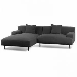 Jasleen Left Chaise Sofa - Charcoal Boucle by Interior Secrets - AfterPay Available by Interior Secrets, a Sofas for sale on Style Sourcebook