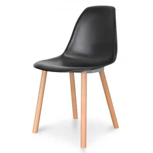 Amy Dining Chair - Black - Natural by Interior Secrets - AfterPay Available by Interior Secrets, a Dining Chairs for sale on Style Sourcebook