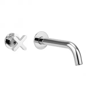 Cross Progressive Mixer & Spout Set - Chrome by ABI Interiors Pty Ltd, a Bathroom Taps & Mixers for sale on Style Sourcebook