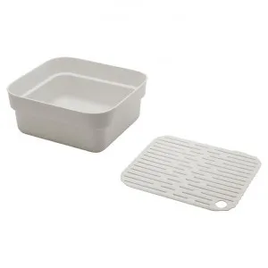Brabantia Washing Up Bowl with Drying Tray, Light Grey by Brabantia, a Kitchen Organisers & Storage for sale on Style Sourcebook