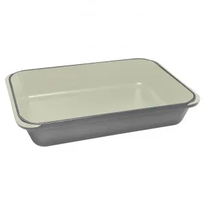Chasseur Cast Iron  Rectangular Roaster, 40x26cm, Celestial Grey by Chasseur, a Pans for sale on Style Sourcebook