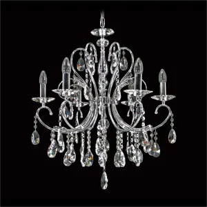 Persephone Asfour Crystal Chandelier, 6 Arm, Chrome by Vencha Lighting, a Chandeliers for sale on Style Sourcebook