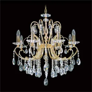 Persephone Asfour Crystal Chandelier, 8 Arm, Gold by Vencha Lighting, a Chandeliers for sale on Style Sourcebook