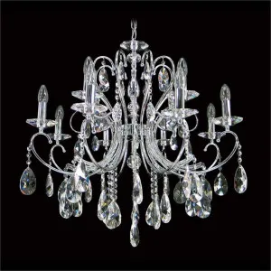 Persephone Asfour Crystal Chandelier, 12 Arm, Chrome by Vencha Lighting, a Chandeliers for sale on Style Sourcebook