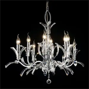 Artemis Asfour Crystal Chandelier, 8 Arm, Chrome by Vencha Lighting, a Chandeliers for sale on Style Sourcebook