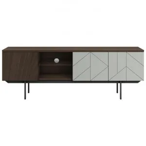 Mia 3 Door TV Unit, 160cm, Walnut / Grey by Hal Furniture, a Entertainment Units & TV Stands for sale on Style Sourcebook