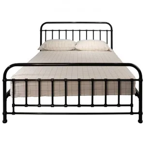 Corringle Metal Bed, Queen, Black by Dodicci, a Beds & Bed Frames for sale on Style Sourcebook