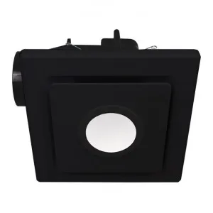Emeline II 240 Ceiling Exhaust Fan with LED Light, Square, Black by Mercator, a Exhaust Fans for sale on Style Sourcebook
