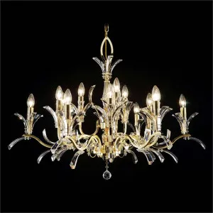 Artemis Asfour Crystal Chandelier, 15 Arm, Gold by Vencha Lighting, a Chandeliers for sale on Style Sourcebook