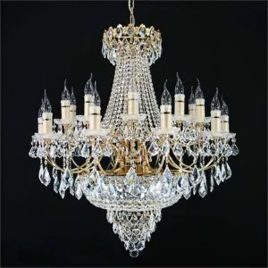 Rhea Asfour Crystal Chandelier, 20 Arm, Gold by Vencha Lighting, a Chandeliers for sale on Style Sourcebook