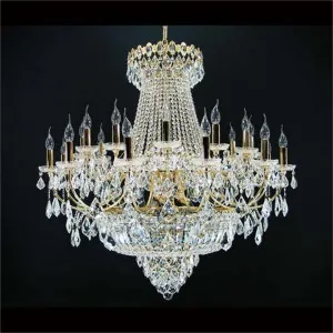 Rhea Asfour Crystal Chandelier, 24 Arm, Gold by Vencha Lighting, a Chandeliers for sale on Style Sourcebook