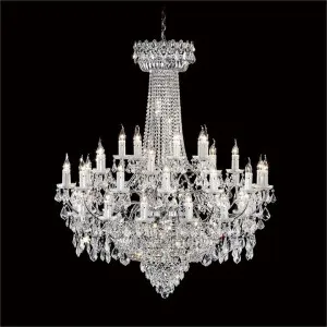 Rhea Asfour Crystal Chandelier, 42 Arm, Chrome by Vencha Lighting, a Chandeliers for sale on Style Sourcebook