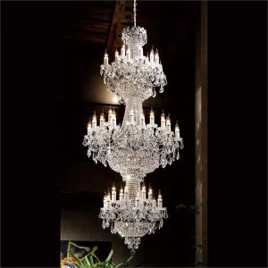 Rhea Asfour Crystal Chandelier, 44 Arm, Chrome by Vencha Lighting, a Chandeliers for sale on Style Sourcebook