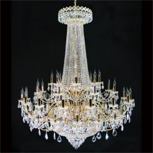 Rhea Asfour Crystal Chandelier, 48 Arm, Gold by Vencha Lighting, a Chandeliers for sale on Style Sourcebook