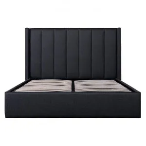 Frogmore Fabric Gas Lift Platform Bed, Queen, Charcoal by Conception Living, a Beds & Bed Frames for sale on Style Sourcebook
