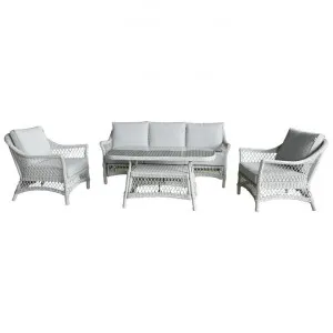 Matera 4 Piece Wicker Outdoor Lounge Set by Dodicci, a Outdoor Sofas for sale on Style Sourcebook