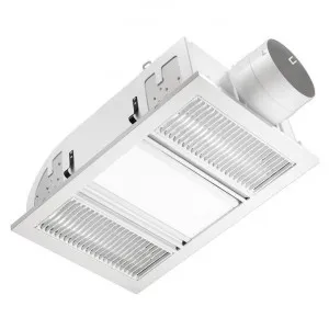 Ventair Airbus 3-in-1 Filament Radiant Bathroom Heater with Exaust & LED Panel Light, White by Ventair, a Exhaust Fans for sale on Style Sourcebook