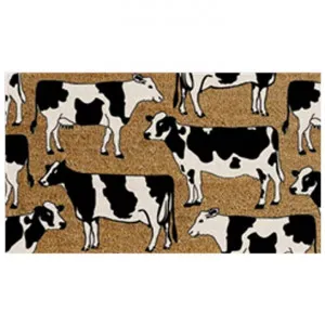 Dairy Cows Coir Doormat, 75x45cm by Solemate, a Doormats for sale on Style Sourcebook
