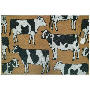 Dairy Cows Coir Doormat, 80x50cm by Solemate, a Doormats for sale on Style Sourcebook