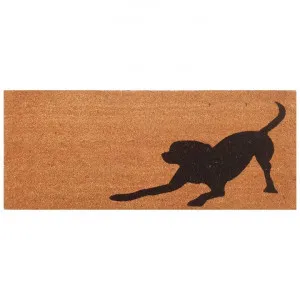 Playful Dog Coir Doormat, 110x45cm, Natural by Solemate, a Doormats for sale on Style Sourcebook