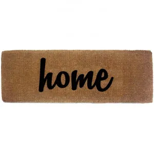 Script Home Hand Loomed Premium Coir Doormat, 120x40cm, Natural by Solemate, a Doormats for sale on Style Sourcebook