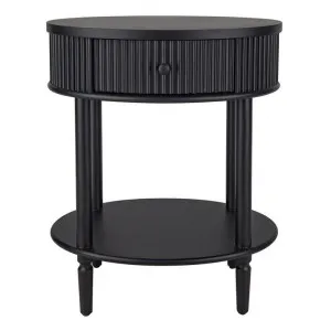 Arielle Oval Side Table, Small, Black by Cozy Lighting & Living, a Bedside Tables for sale on Style Sourcebook