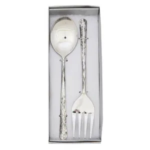 Gracie 2 Piece Stainless Steel Salad Server Set, Silver by Casa Uno, a Cutlery for sale on Style Sourcebook