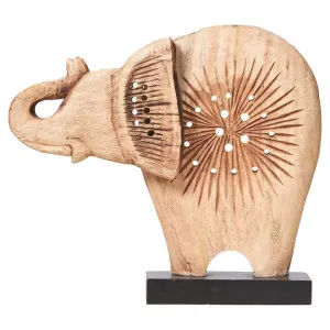 Neptune Chiselled Mango Wood Elephant Decor by Casa Uno, a Statues & Ornaments for sale on Style Sourcebook