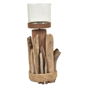 Irving Driftwood Tealight Holder, Small by Casa Uno, a Home Fragrances for sale on Style Sourcebook