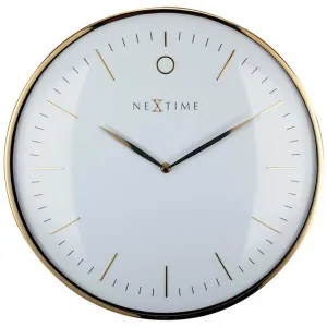 Nextime Glamour Metal Round Wall Clock, 30cm by NexTime, a Clocks for sale on Style Sourcebook