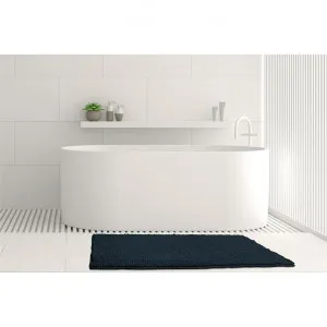 Algodon Toggle Bath Mat, 50x80cm, Navy by Algodon, a Towels & Washcloths for sale on Style Sourcebook
