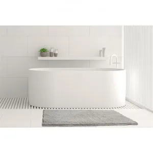 Algodon Toggle Bath Mat, 50x80cm, Silver by Algodon, a Towels & Washcloths for sale on Style Sourcebook