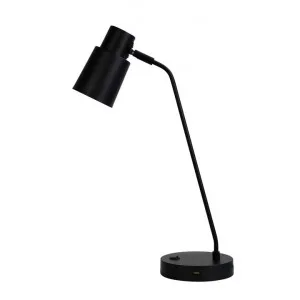 Rik Metak Desk lamp with USB Port, Black by Oriel Lighting, a Desk Lamps for sale on Style Sourcebook