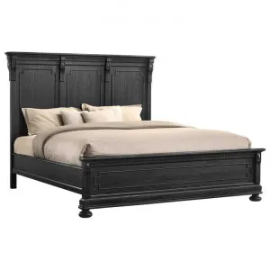 Stanwell Timber Bed, Queen, Aged Black by Brighton Home, a Beds & Bed Frames for sale on Style Sourcebook