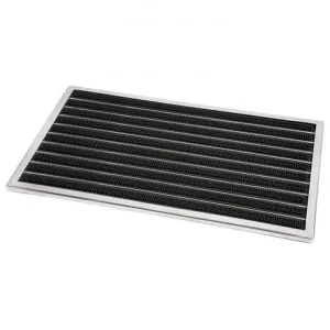 Gabija Stainless Steel & Rubber Doormat, 91x61cm, Silver by Emac & Lawton, a Doormats for sale on Style Sourcebook