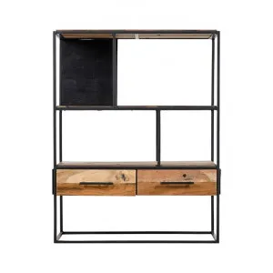 Sublime Commercial Grade Recycled Timber & Steel Compact Display Shelf by Superb Lifestyles, a Wall Shelves & Hooks for sale on Style Sourcebook