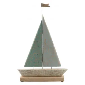 Cottesloe Mango Wood Sailboat Statue, Large by Casa Uno, a Statues & Ornaments for sale on Style Sourcebook
