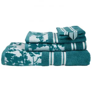 Beddinghouse Van Gogh Almond Blossom Silhouette Cotton Wash Mitt, Teal Blue by Beddinghouse x Van Gogh, a Towels & Washcloths for sale on Style Sourcebook