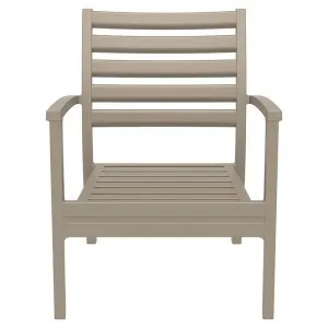 Siesta Artemis Commercial Grade Indoor / Outdoor Lounge Armchair, Taupe by Siesta, a Chairs for sale on Style Sourcebook