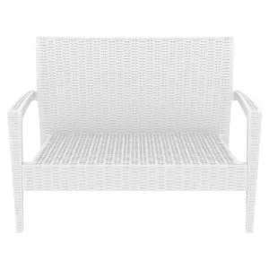 Siesta Tequila Commercial Grade Resin Wicker Outdoor Sofa, 2 Seater,  White by Siesta, a Outdoor Sofas for sale on Style Sourcebook