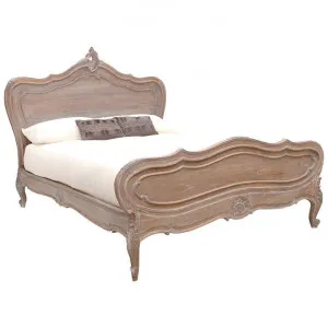 Chamonix Hand Crafted Mahogany King Bed, Weathered Oak by Millesime, a Beds & Bed Frames for sale on Style Sourcebook