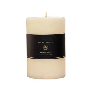 Maison Scented Pillar Candle, French Pear, Large by French Country Collection, a Candles for sale on Style Sourcebook