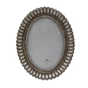 Fanned Resin Oval Photo Frame, 5x7" by Provencal Treasures, a Photo Frames for sale on Style Sourcebook
