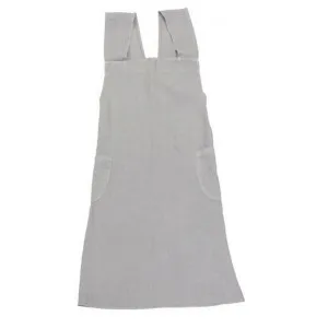 Braslou Stonewashed French Linen Cross Back Apron, Grey by French Country Collection, a Aprons for sale on Style Sourcebook